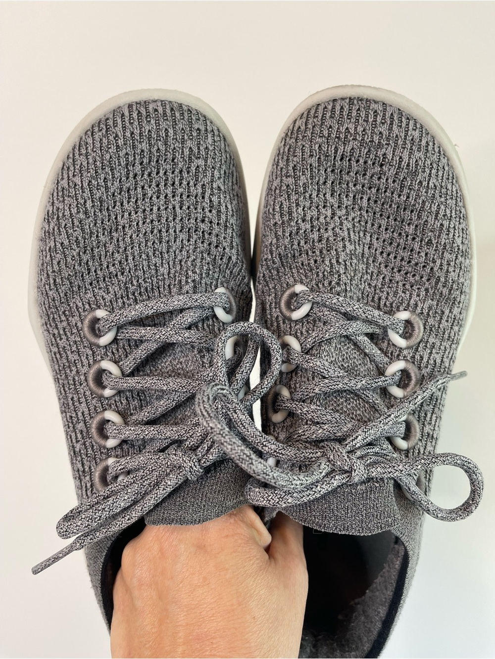 Allbirds TD2 women's gray shoes in a size 9.5 natural minimalist  granola girl